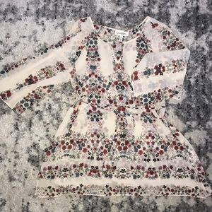 Jessica Simpson Floral Maternity Blouse